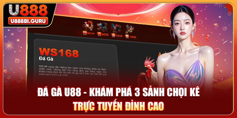 Đá Gà U888 - Khám Phá 3 Sảnh Chọi Kê Trực Tuyến Đỉnh Cao
